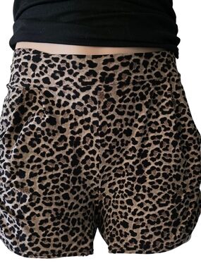Leopard Print and Black Lounge Shorts bundle